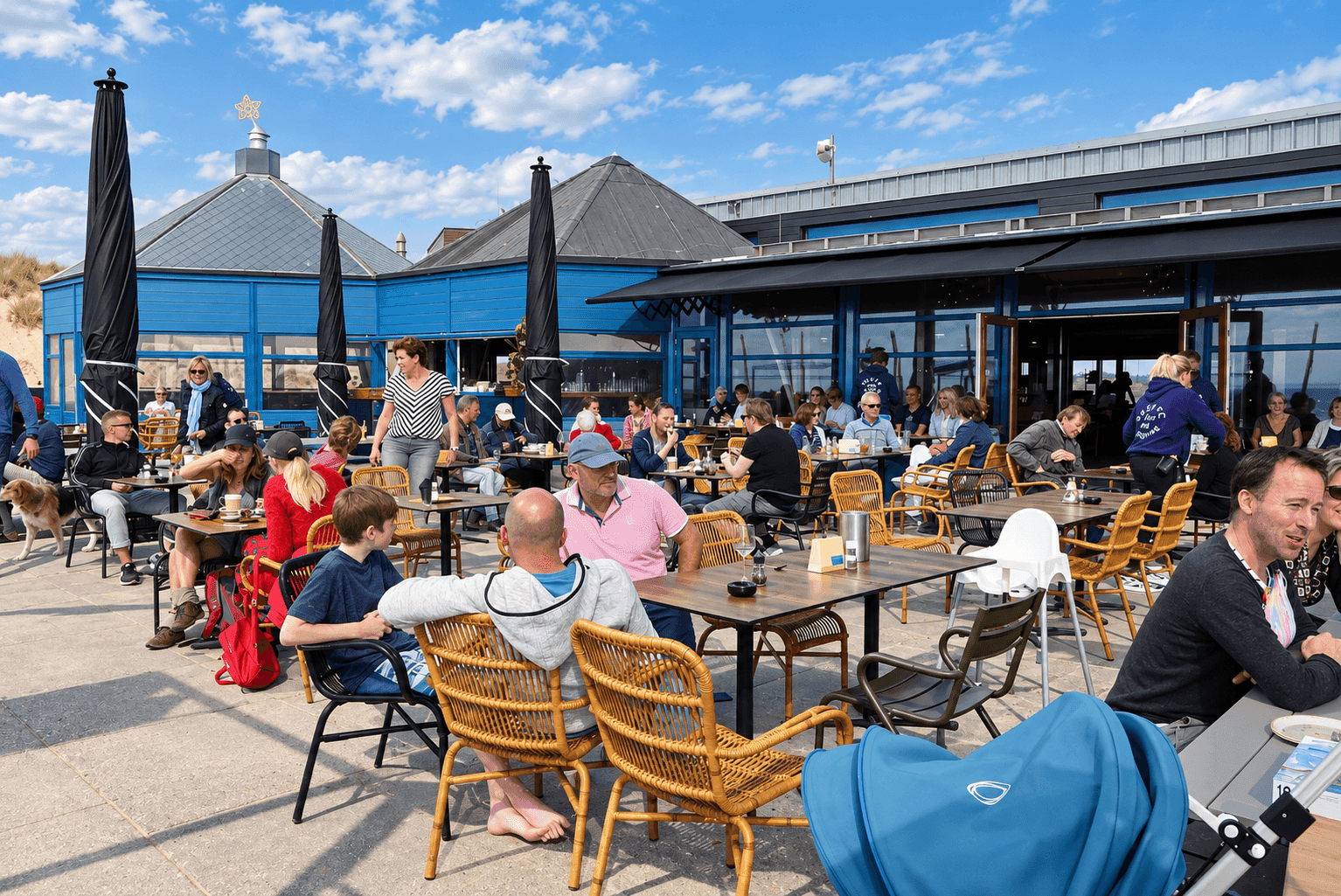Parnassia aan Zee: strandpaviljoen met hondenmenu bij Overveen